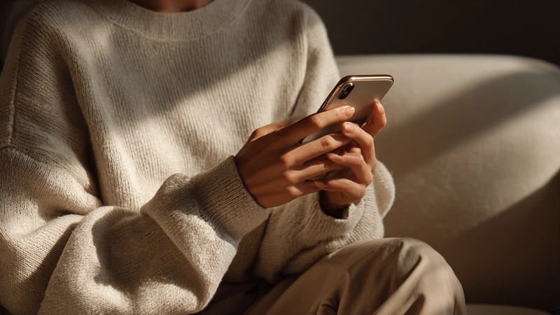 A relaxed online conversation between two people on a dating app